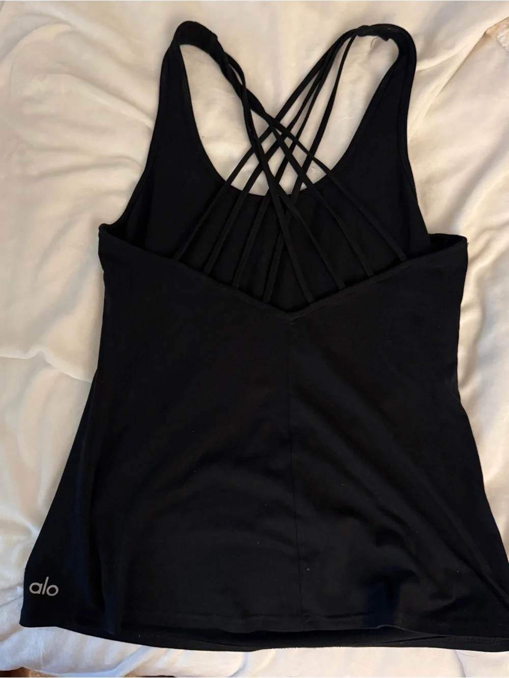 Alo Yoga black tank top